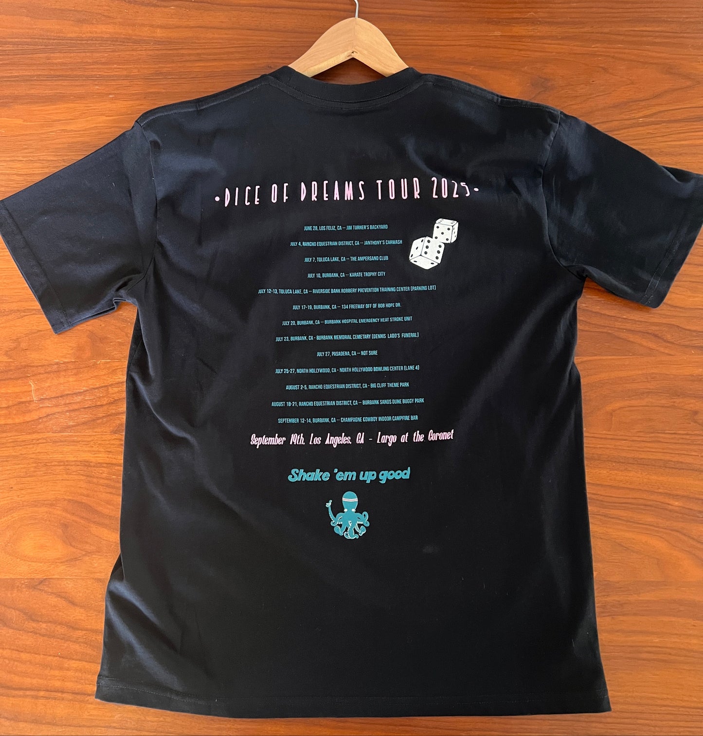 Cephalopods Are People front & back concert T-shirt (limited screen print)