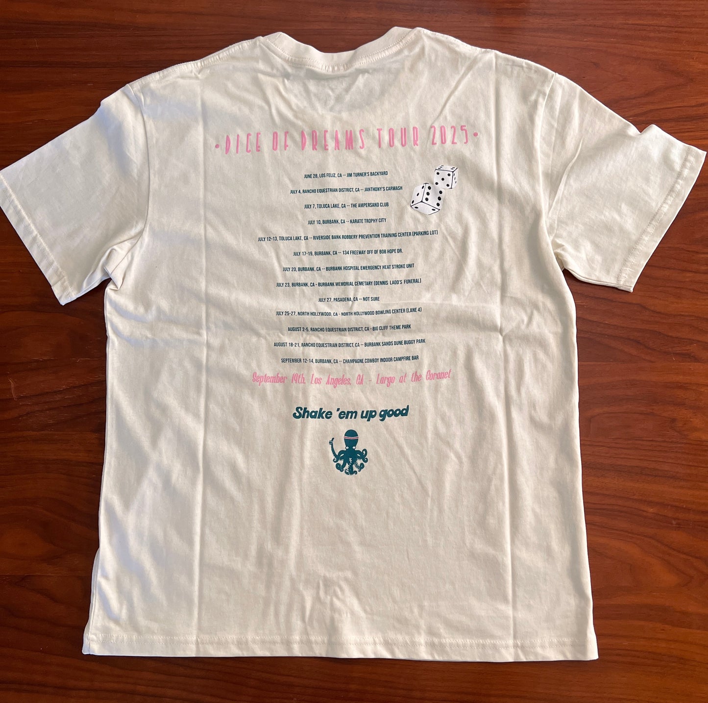 Cephalopods Are People front & back concert T-shirt (limited screen print)