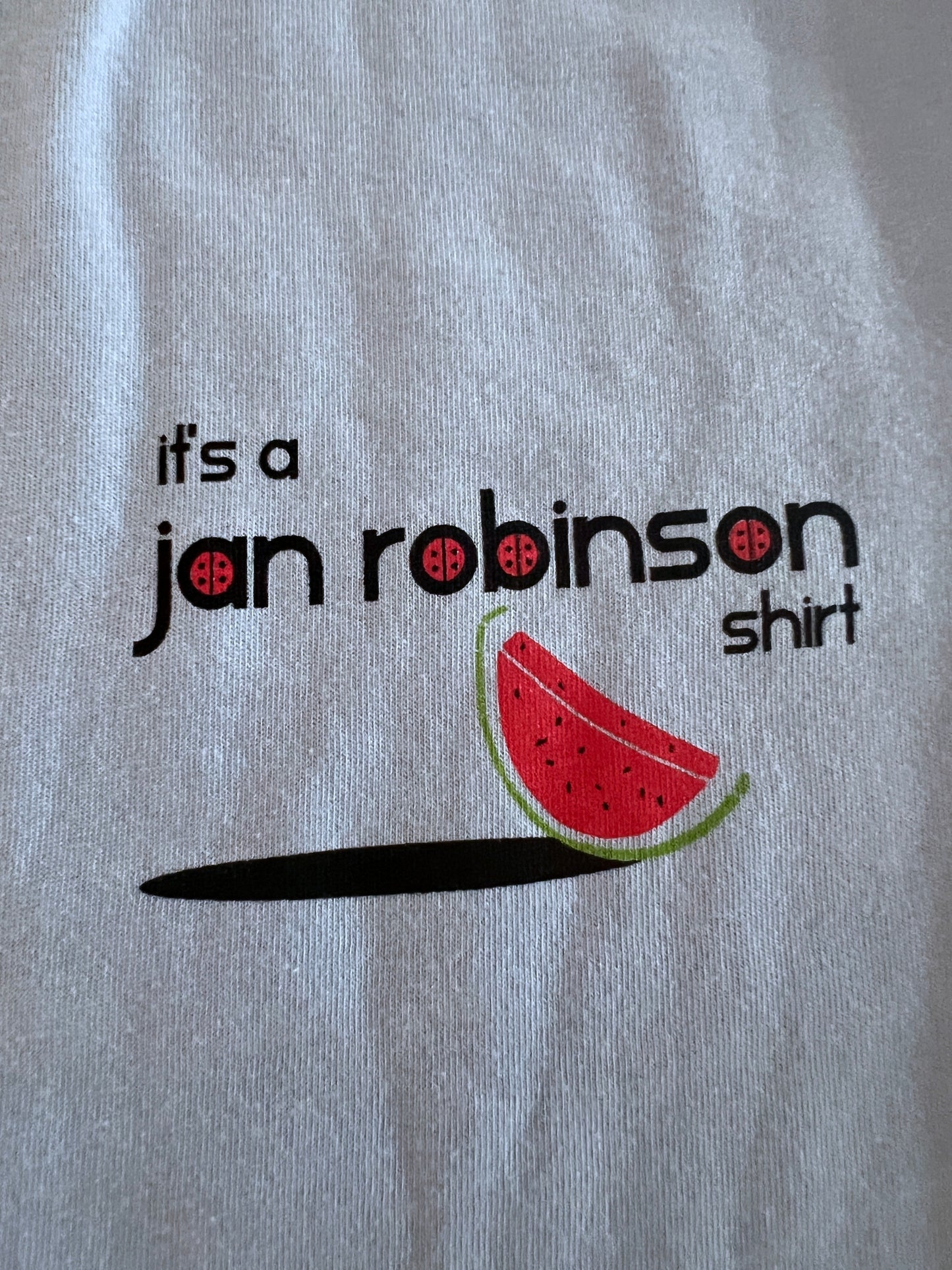 Jan Robinson front & back Watermelon T-shirt (limited screen print)